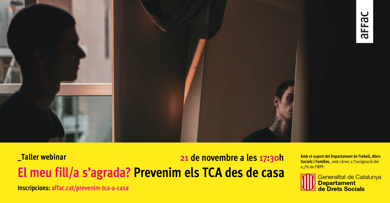 Taller El meu filla s'agrada Prevenim els TCA des de casa