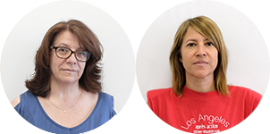 Cristina Navarro i Magda Rojas