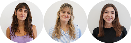 Sofia Rueda, Maria Morreres i Emma Santanach