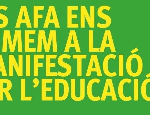 Les AFA ens sumem a la manifestació per l’educació del 15 de novembre