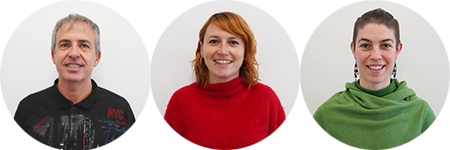 Nacho Pallàs, Eli Puente i Marina Girona